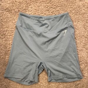 Light Blue High-Waisted Athletic Shorts